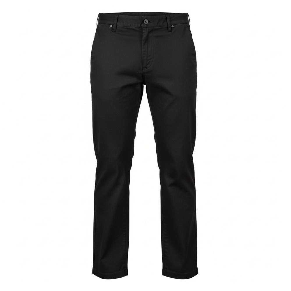 DOCKERS Pants Womens 4 Petite 30x27.5 Black Mid-Rise Bootcut Stretch Chino